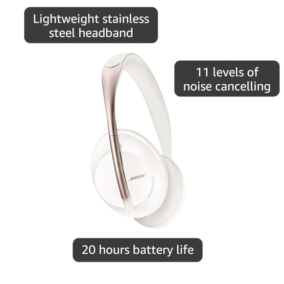 Bose Over-Ear Headphones in White and Rose Gold - Picture 2 of 12
